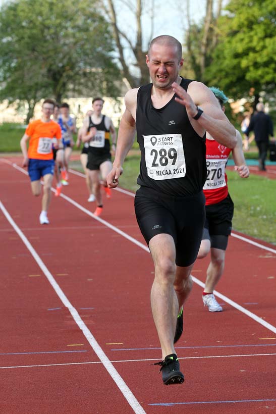 800 metres, 2021 North East Grand Prix No. 2, Monkton, Wednesday, May 19th. Photo: David T. Hewitson/Sports for All Pics